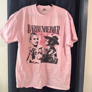 Barbenheimer Pink Shirt -- Hanes XL